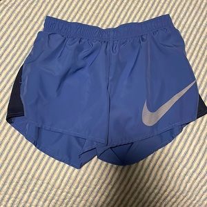 Nike blue running shorts